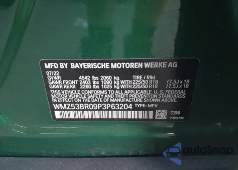 2023 Mini Countryman Cooper S z USA, uszkodzony, nr VIN WMZ53BR09P3P63204